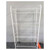 Metal 4 tier rolling cart