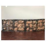Vintage tin tile panel