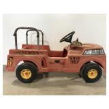 Vintage fire truck pedal car