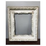 Antique white wood frame