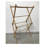 Small wooden clothes drying rack