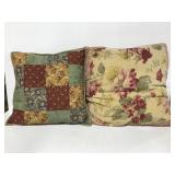 Pair of clean patterned pillows
