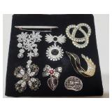 Jewelled brooch collection