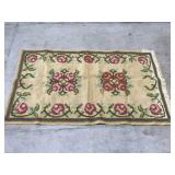 Handmade natural fiber jute rug