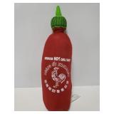 Sriracha hot chili sauce plushie bottle