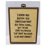 1974 quote plaque