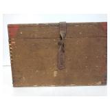 Old vintage box with dove tail corners
