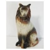 Ceramic collie figure