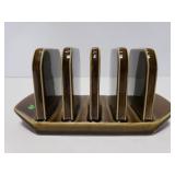 Ceramic green toast holder