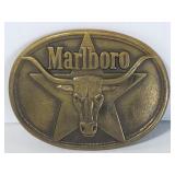 Solid brass Marlboro belt buckle