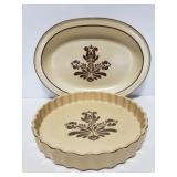 Pfaltzgraff platter and tart pan