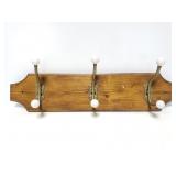 3 hook coat rack