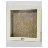 Carved wood & glass display case