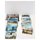 200+ used and unused vintage postcards