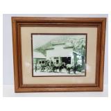 Vintage horse drawn carrage print