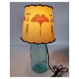 Ball Mason jar lamp