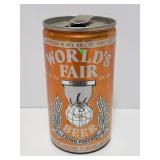 Vintage Worlds Fair empty beer can