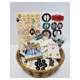 Large vintage button collection