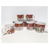 9 vintage Campbells soup mugs