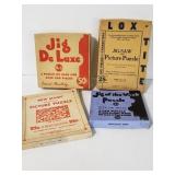 Four vintage jigsaw puzzles