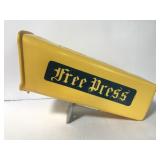 Vintage Detroit Free Press plastic newspaper box