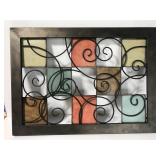Metal wall art accent