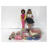 Barbie dolls with accessories & twin mini dolls