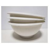 3 white mixing bowls