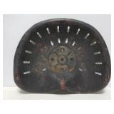 Vintage metal tractor seat