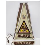 Lighted Blatz beer sign