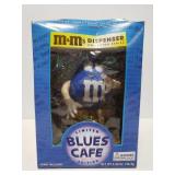 Limited Edition M&M Blue Cafe candy dispenser