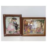 Two framed art prints