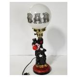 Vintage red nosed post hugger man bar lamp