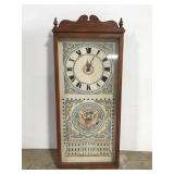Vintage needlepoint White House wall clock