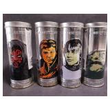 4 sealed Star Wars Burger King toy canisters