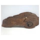Salvaged wood art piece / wall hook