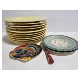 Collection of 13 plates