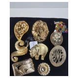 Collection of brooches