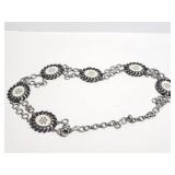 Vintage metal chain belt