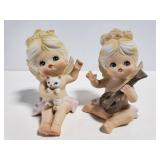 Lego 1960s porcelain angel figurines