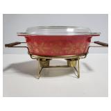 Pyrex dish w/ heating stand
