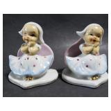 Vintage dutch girl figurines