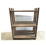 Small wood primitive shelf