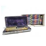 Vintage Gillette razor w/ case & blades