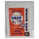 1959 Chicago White Sox official score book