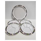 Kenro Melamine divided plates and tray