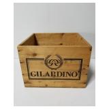 Gilardino Italian wood wine crate