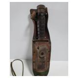 Old vintage hunting knife in sheath #1