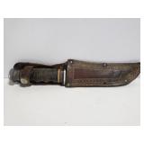 Old hunting knife in leather sheath #2