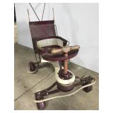 Antique Taylor-Tot metal child stroller